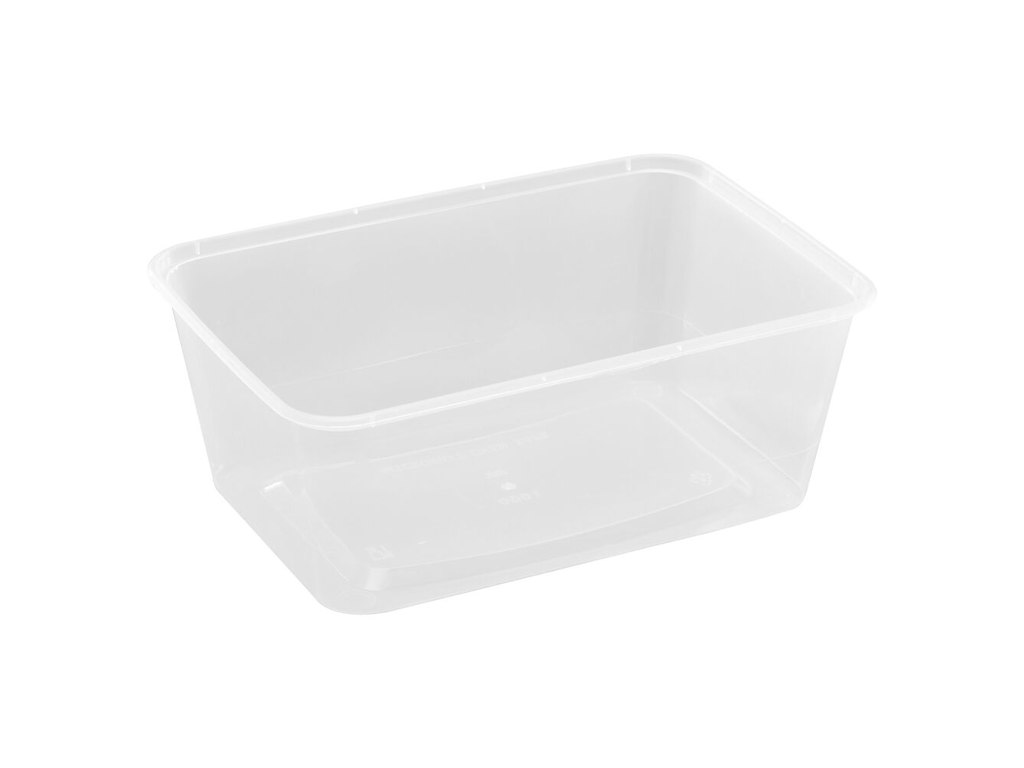 Bakke 960 ml 175 x 120 x 60 mm nudelbakke til mikroovn PP klar