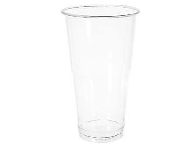 Plastglas 50 cl Bioware H164 mm Ø95 mm Bionedbrydelig PLA Klar