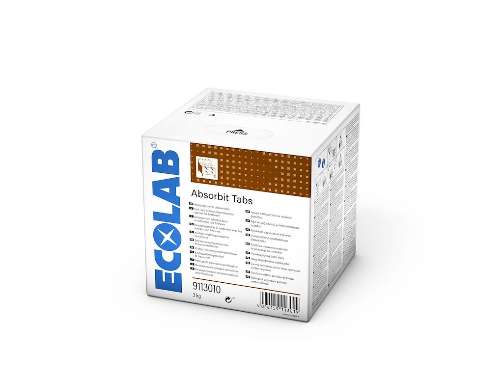 Grillrengøring Tabs Absorbit 60 stk Højalkalisk til dybderens af frituregryder