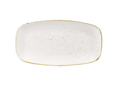 Serveringsfad Stonecast 35.5x18.9 cm Porcelæn Vanilje