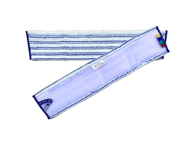 Moppe Velcro Universal Mop Pro 60cm Microfiber Öko-tex Hvid/Blå Tør/Våd