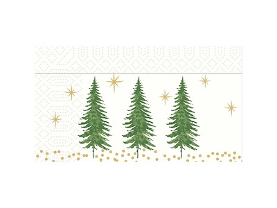 Serviet Duni 33 x 33cm 2-lag Humble Trees Brun