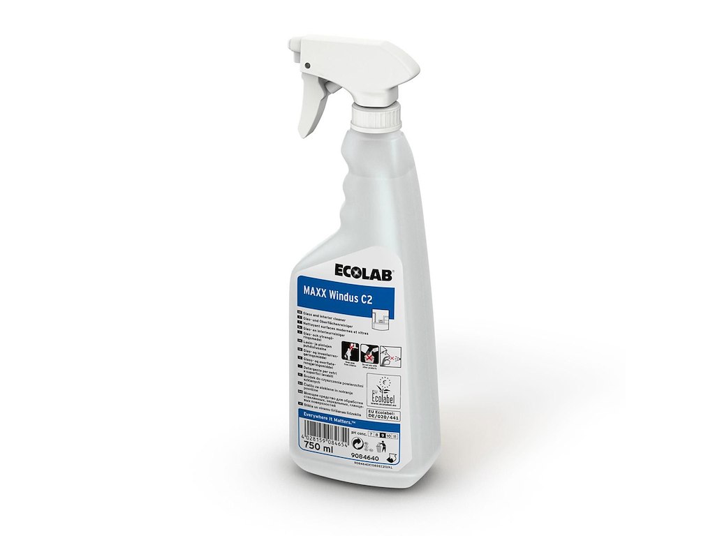 Glasrens/Universalrengøring Maxx Windus C2 Neutral uden Farve/Parfume 750 ml