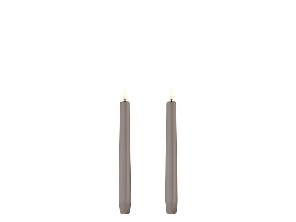 LED Stagelys Uyuni Ø2.3xH20.5cm Uden Fjernbetjening Sandstone