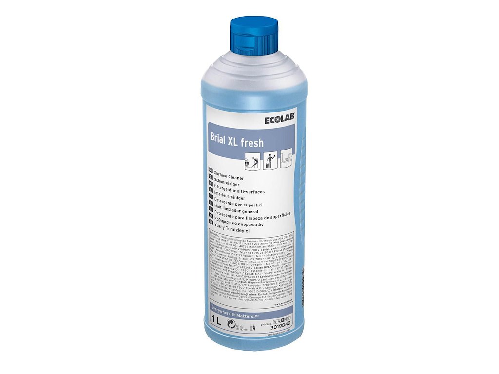 Universalrengøring Brial XL Fresh med Farve/Parfume 1 ltr Blå