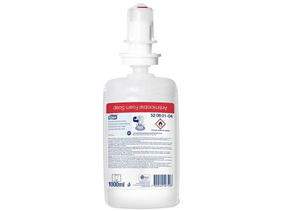Skumsæbe Tork Antimikrobiel 1000ml med Ethanol/Alkohol uden Parfume til S4 disp