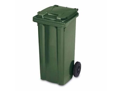 Affaldscontainer 240 ltr 2-hjulet grøn