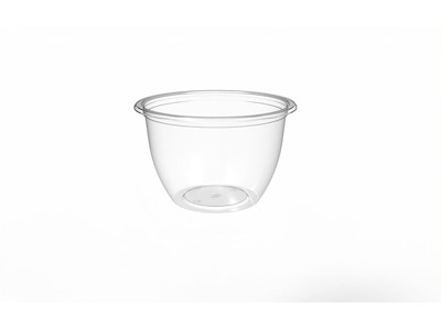 Bæger Deligreen Rund 550ml Ø129xH81mm RPET Transparent