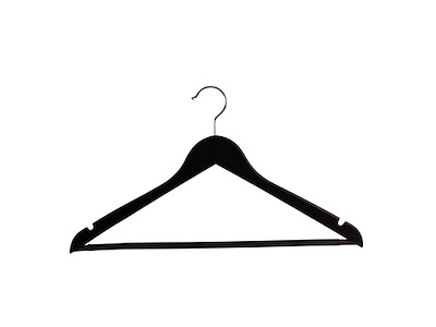 Bøjle med pind Træ 45 cm Sort