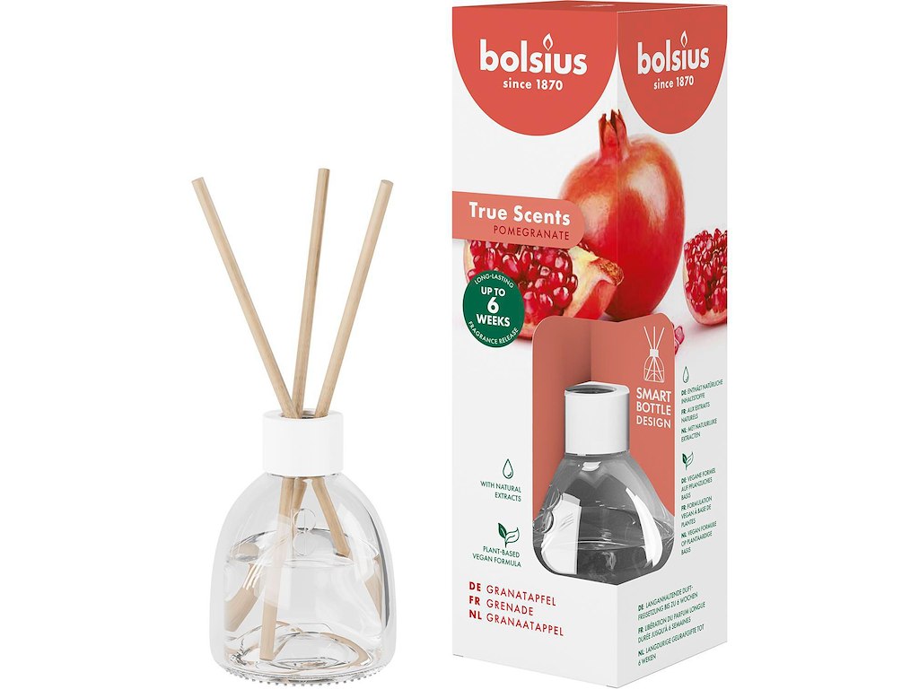 Diffuser Bolsius Granatæble 60ml med duftepinde