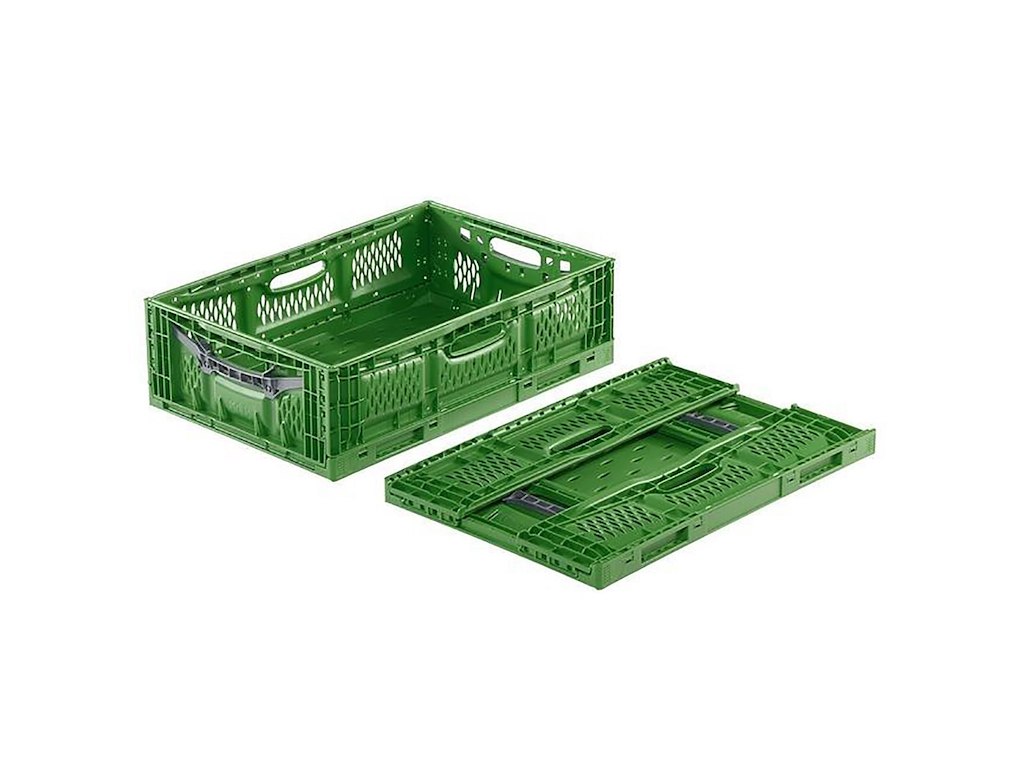 Foldekasse Cleverfresh 35 liter 60x40x18cm Grøn/grå