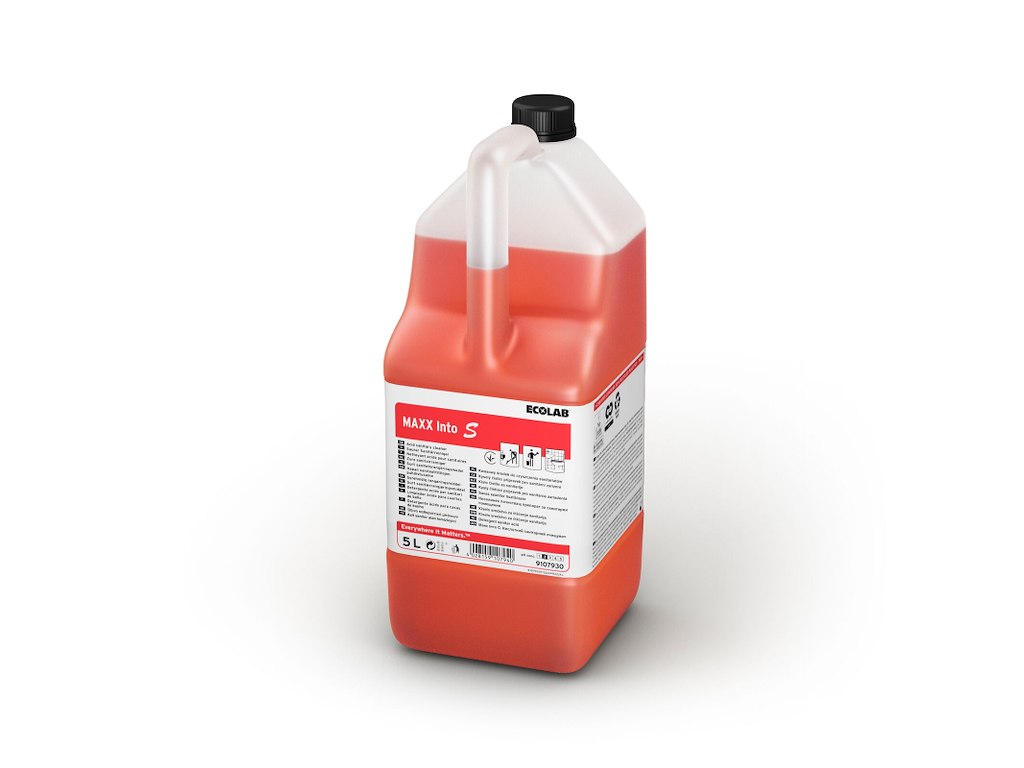 Sanitetsrengøring flydende Maxx Into S 5ltr Ecolabel komb. syre/gel afkalkende