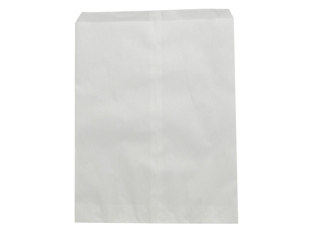 Bagerpose 0.5kg 160x225+20mm 40gr Hvid