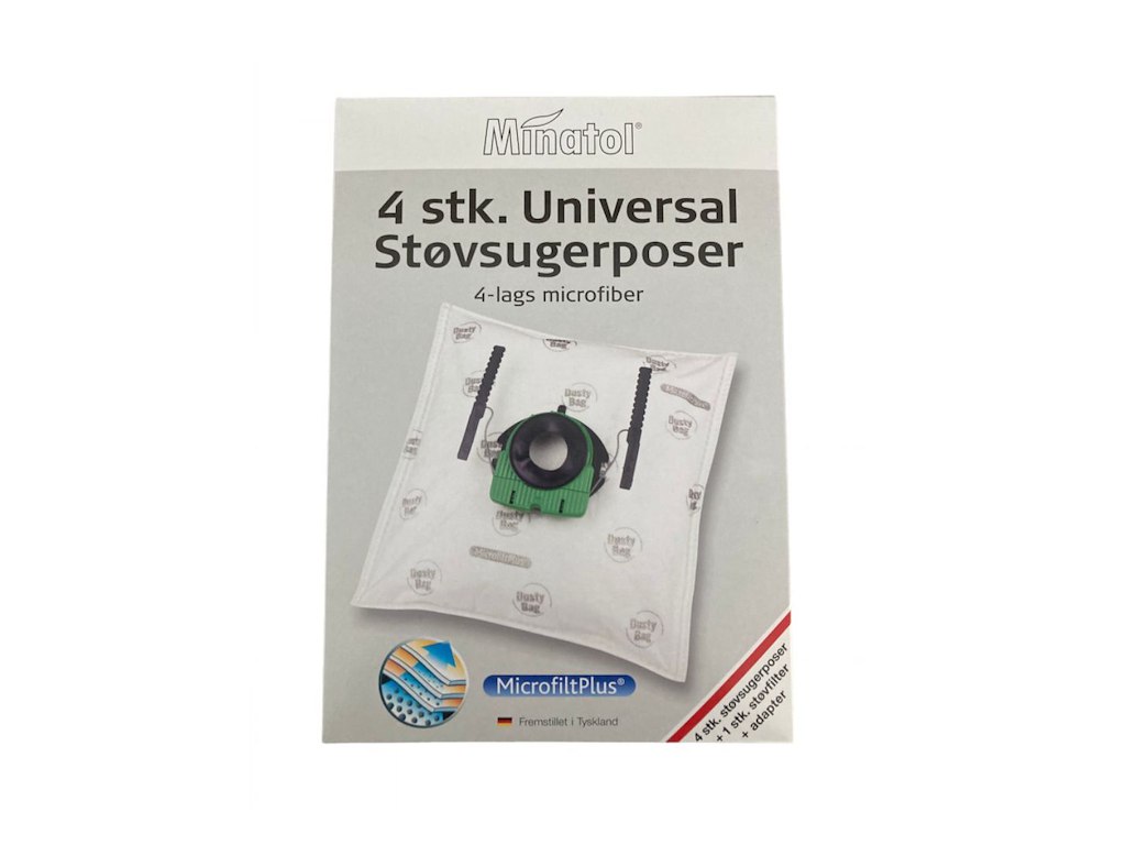 Universal st?vsugerposer af microfiber (4 stk.)