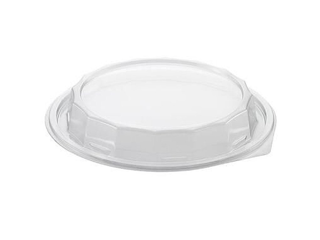 Plastlåg Diamond Ø199x25 mm højt  RPET Klar til skål ø188 mm