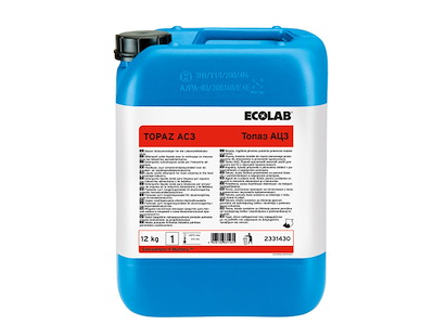 Skumrengøring Surt Topaz AC3 12kg Afkalkende til fødevareindustrien