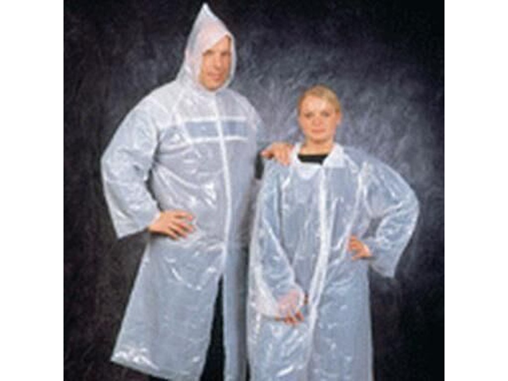 Engangskittel One Size Plast Hvid