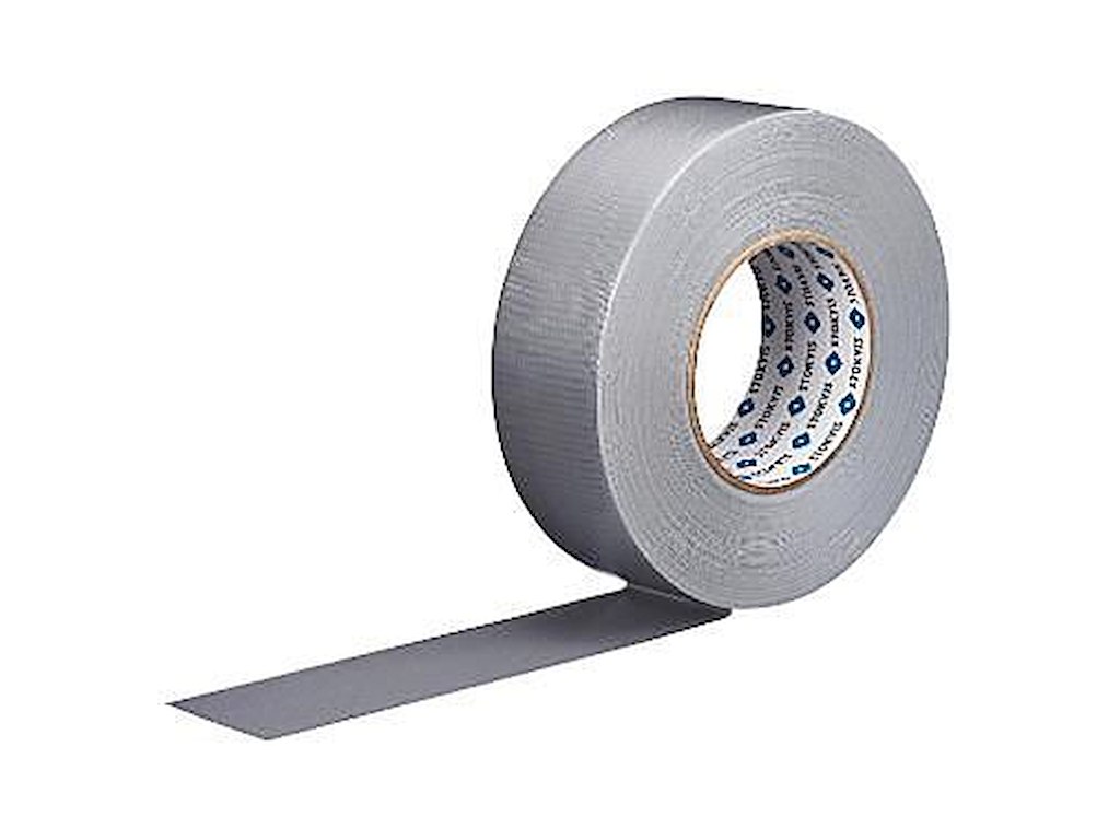 Tape duct lærredstape 50mx48mm 22my grå/sølv
