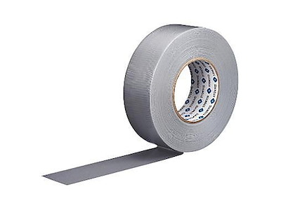 Tape duct lærredstape 50mx48mm 22my grå/sølv