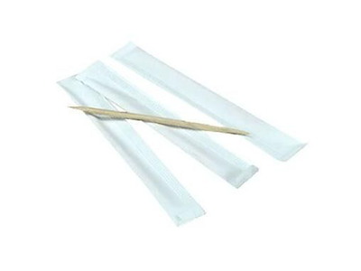 Tandstik 65 mm Spids i begge ender Enkeltpakket Træ i Papir