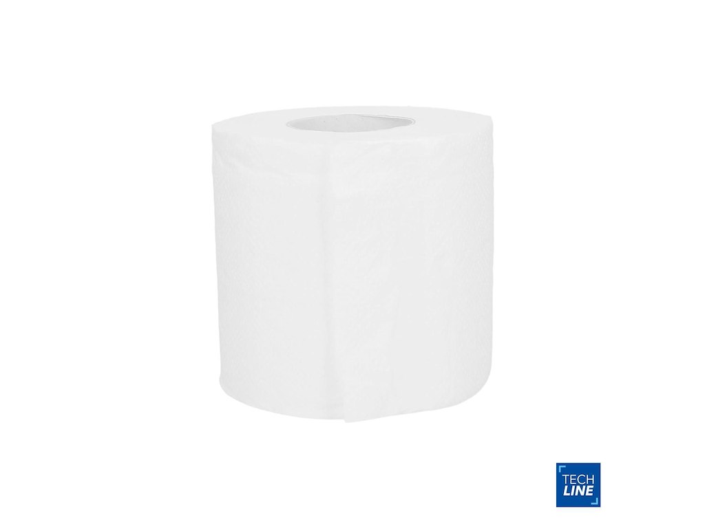 Toiletpapir Techline 2-lag Ø10 x L22M x  9.5cm Nyfiber Hvid
