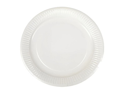 Paptallerken Catersource ø23xH1cm FSC Hvid