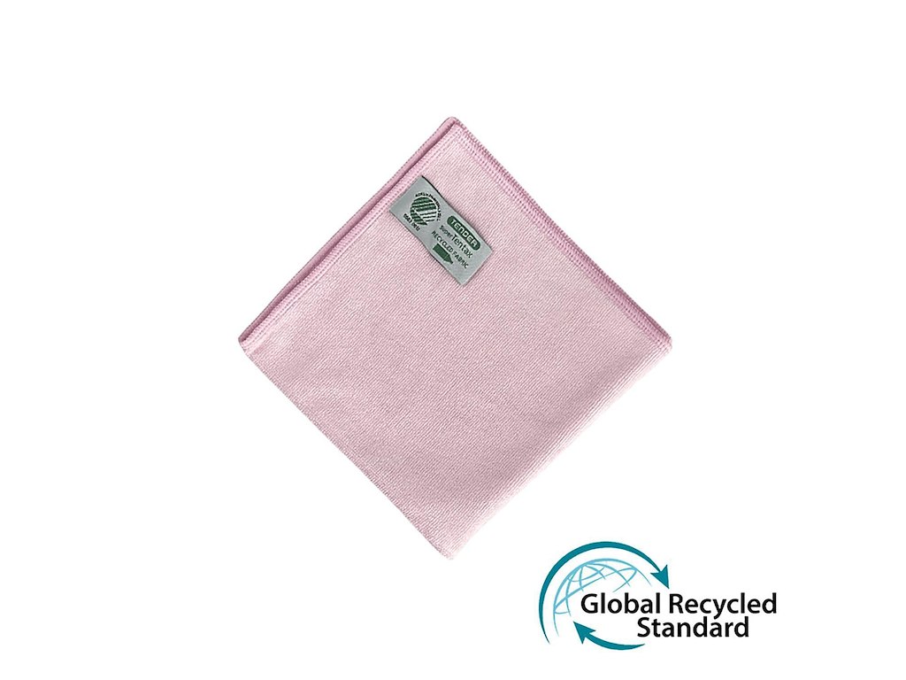 Microfiberklud Super Tentax 32x32cm Svanemærket Rød 70% genanvendt