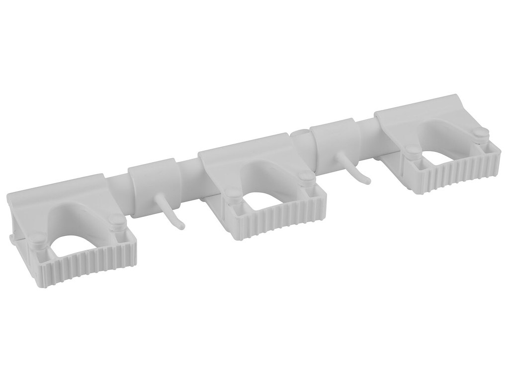 Vægophængssystem Vikan komplet fleksibelt og hygiejnisk L420xB87xH48mm PP hvid