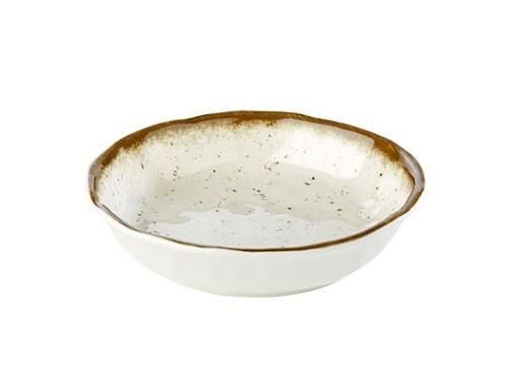 Skål Stoneart 60 cl Ø20x4.5 cm Melamin Hvid/Brun stenlook