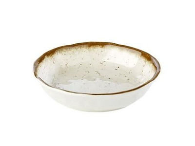 Skål Stoneart 60 cl Ø20x4.5 cm Melamin Hvid/Brun stenlook