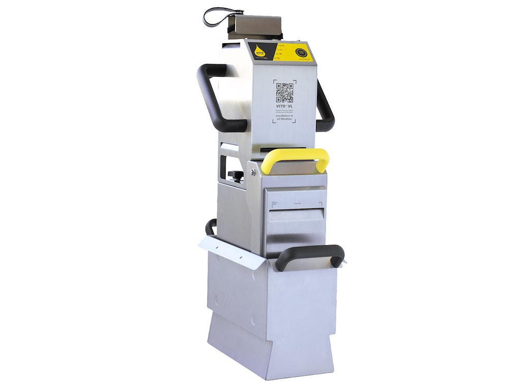 Oliefiltreringsmaskine Vito VL Velegnet til alle friture med tungt bundfald