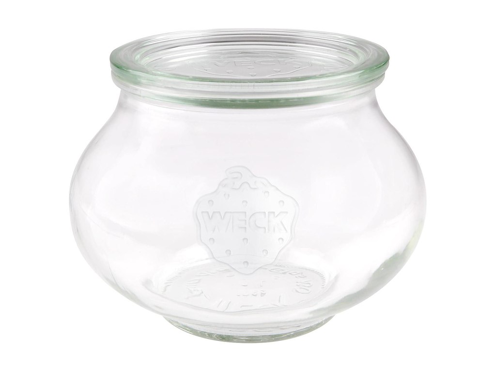 Patentglas Weck Schmuck 1062ml Ø14.4xH11cm med låg Glas
