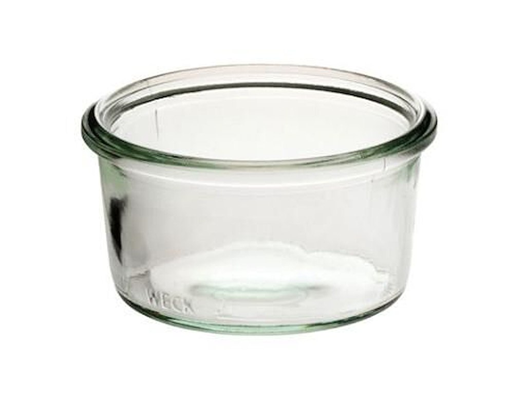 Patentglas Weck 165 ml Ø8.8x4.65 cm uden Låg Glas