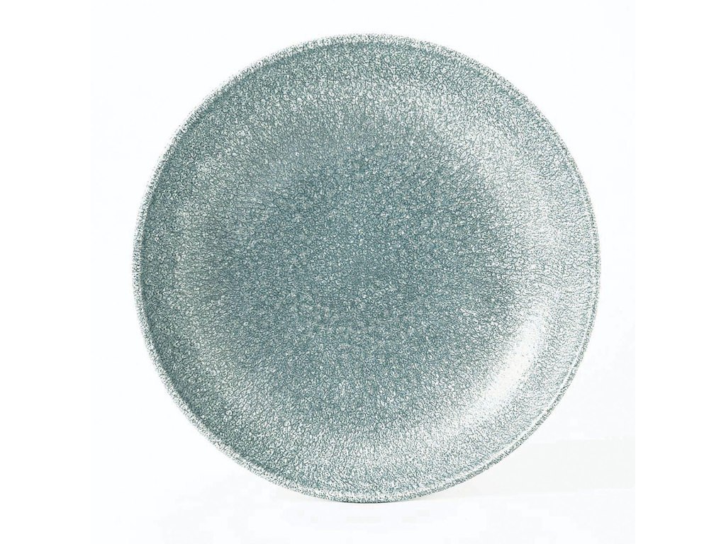 Skål Coupe Raku 113.6 cl Ø24.8 cm Porcelæn Topaz blå