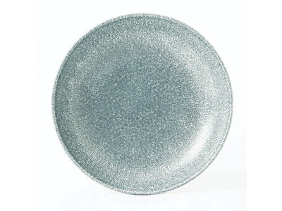 Skål Coupe Raku 113.6 cl Ø24.8 cm Porcelæn Topaz blå