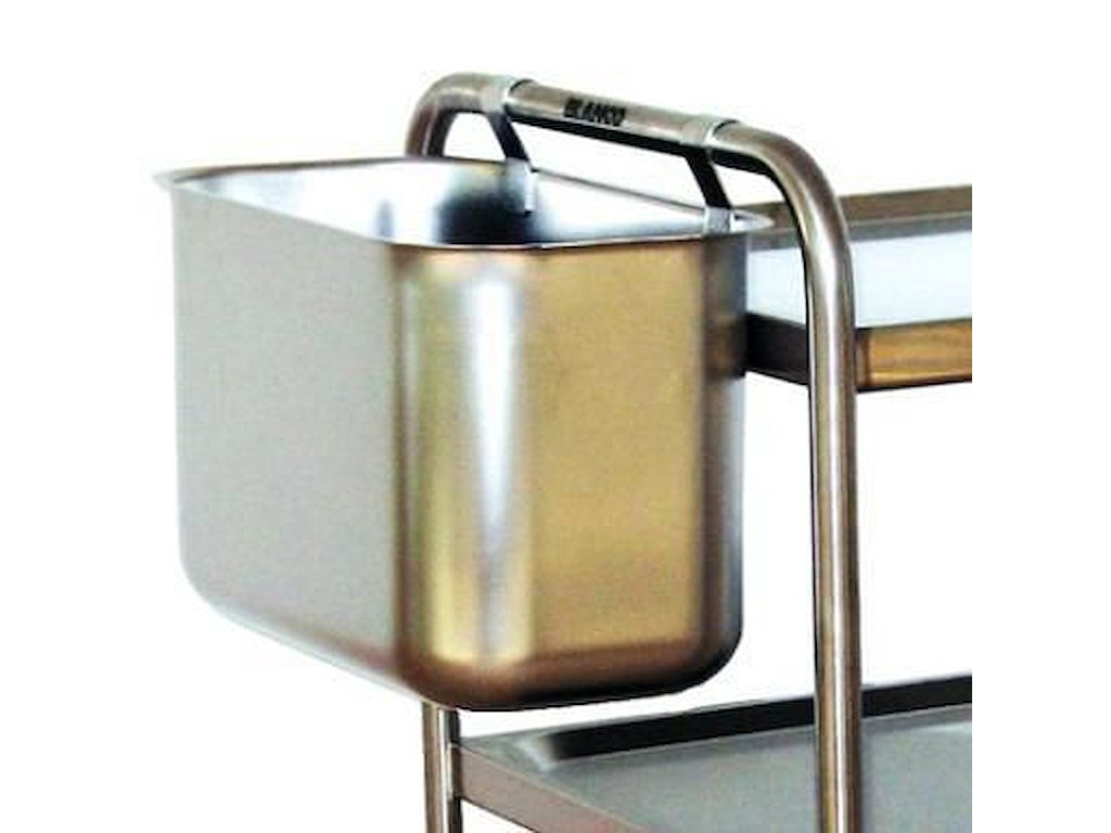 Affaldsbeholder 40x20x25 cm Rustfri stål til Rullevogn