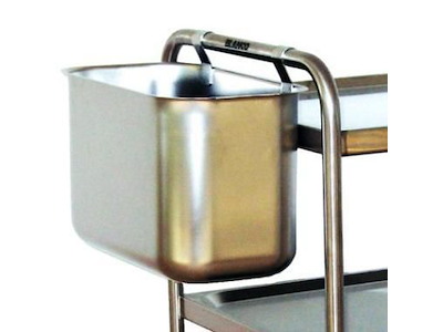 Affaldsbeholder 40x20x25 cm Rustfri stål til Rullevogn