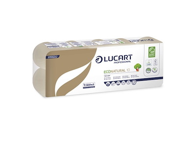 Toiletpapir EcoNatural 2-lag 19.8m Genbrugsfiber svagt parfumeret