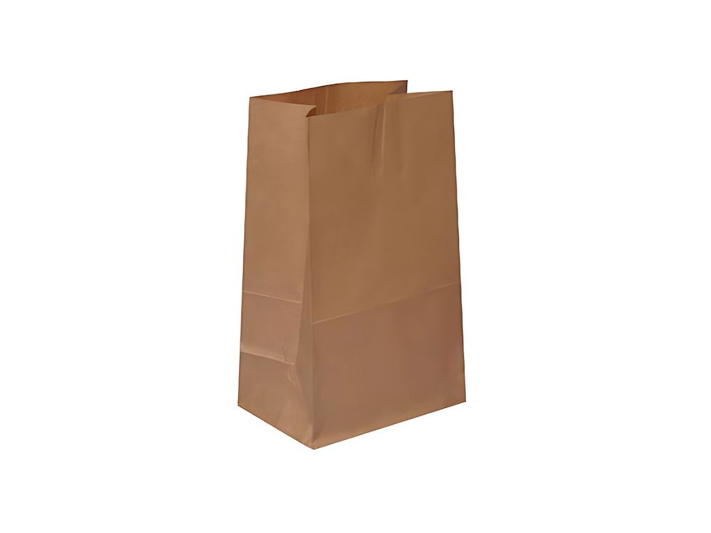 Klodsbundspose 180x120x290 mm 6 ltr Brun