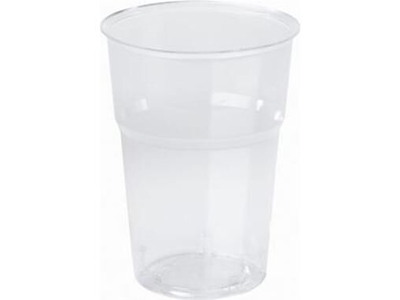 Plastglas 30 cl klar bionedbrydelig Ø95 mm PLA