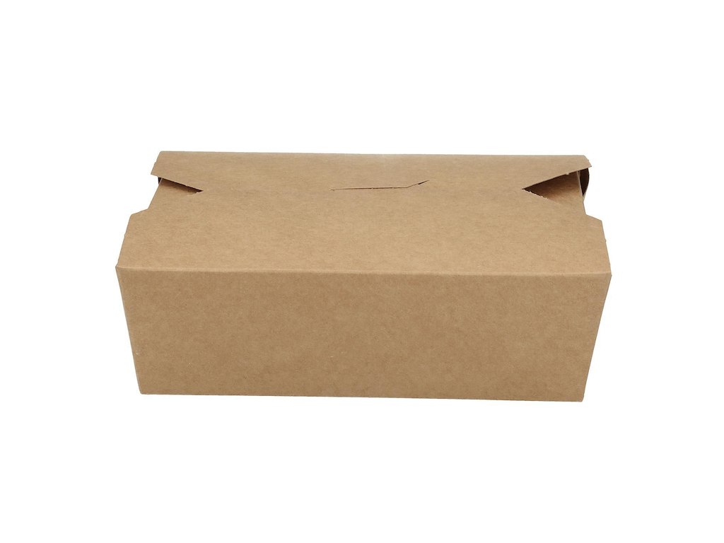 Takeaway æske Verive 121/136x152/168x51 mm 1000 ml kraft biocoating Brun