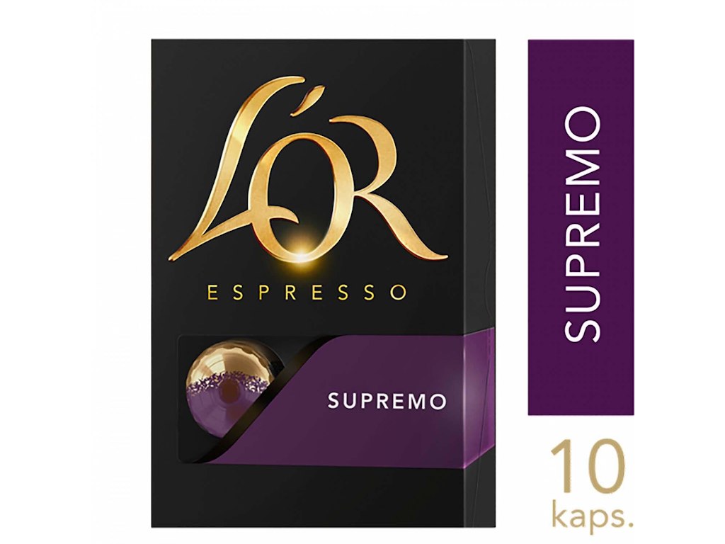 Kaffekapsel L'OR Lungo Supremo Styrke 10