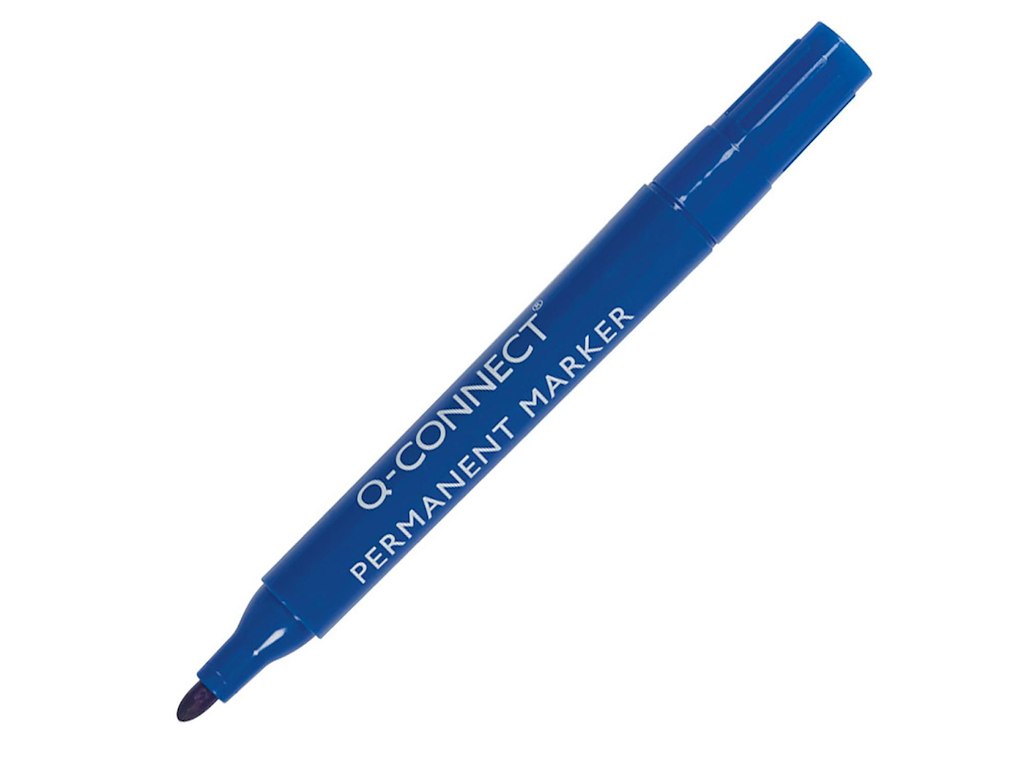 Sprit Tusch Marker Q-Connect blå rund spids 2-3 mm