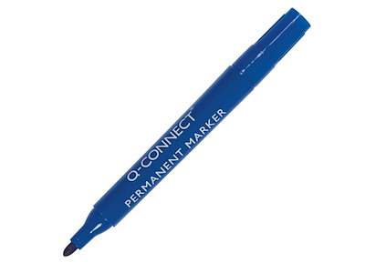 Sprit Tusch Marker Q-Connect blå rund spids 2-3 mm