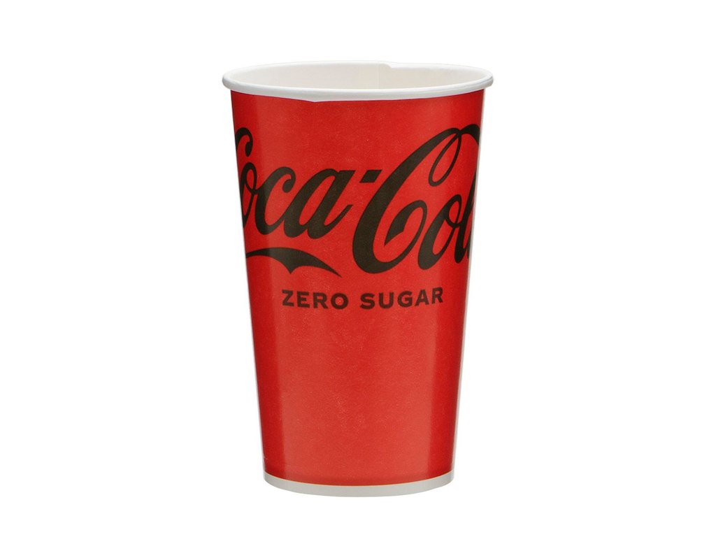 Papbæger 40 cl Coca Cola Ø90x130 mm Kolddriksbæger