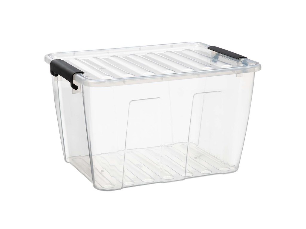 Opbevaringsbox Home BOX 15 ltr 356x275x220 mm PP med låg