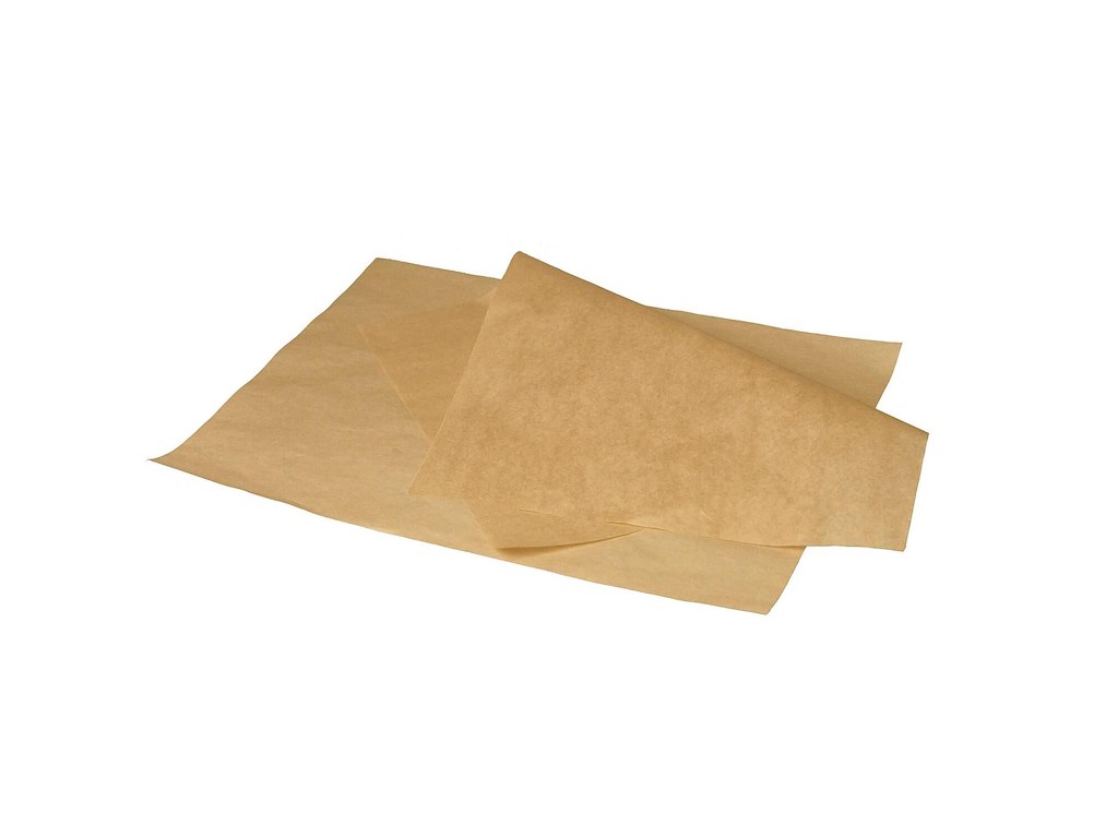 Burgerpapir Verive L200xB150mm brun Greaseproof FRA 80550388 L400xB300mm