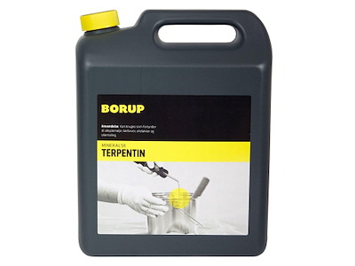 Terpentin Borup Mineralsk Terpentin 5ltr til affedtning/malingfortynder