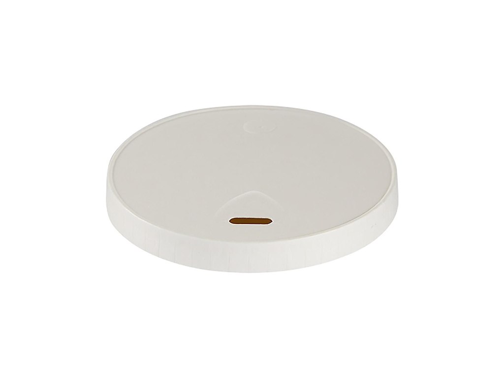 Drikkelåg Pap Ø80xH16mm Til Kaffebæger Hvid