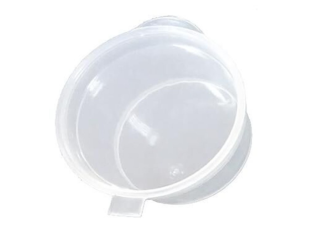 Dressingbæger Catersource 30ml Ø50x25mm rund hængslet låg 1 oz transparent PP